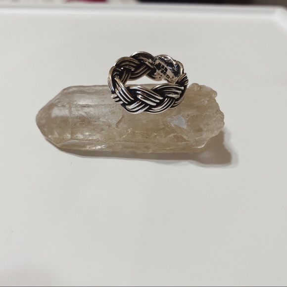 Sterling Silver Braided Band Ring - Picture 1 of 6